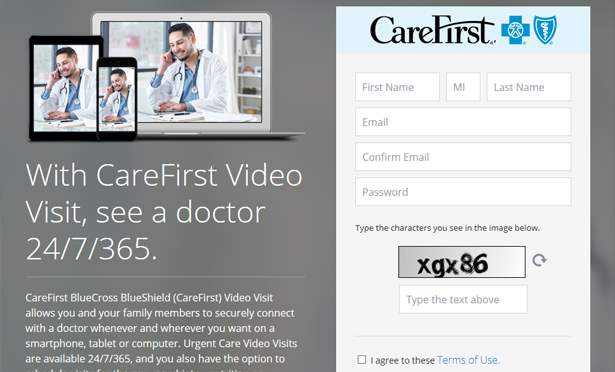 carefirst video visit login